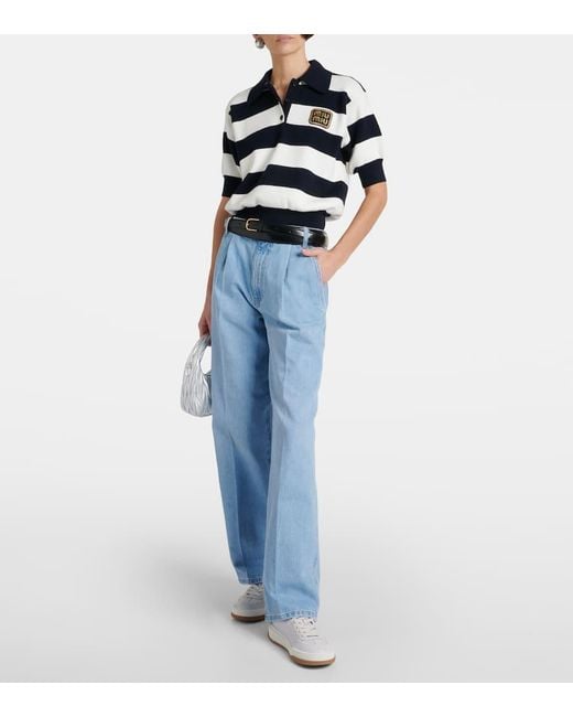Baskets En Daim Miu Miu en coloris White