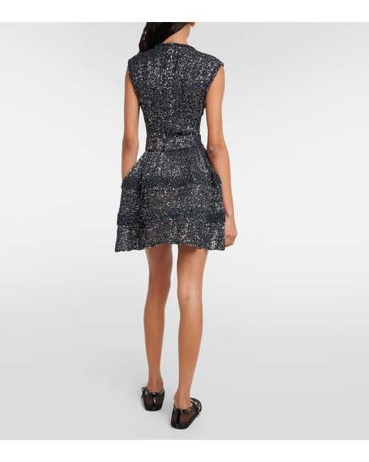Alaïa Black Minikleid Mit Pailletten
