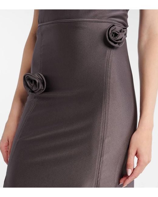 Coperni Brown Midirock Aus Satin