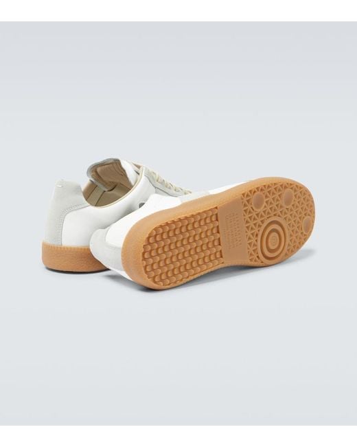 Maison Margiela Multicolor Replica Leather And Suede Sneakers for men