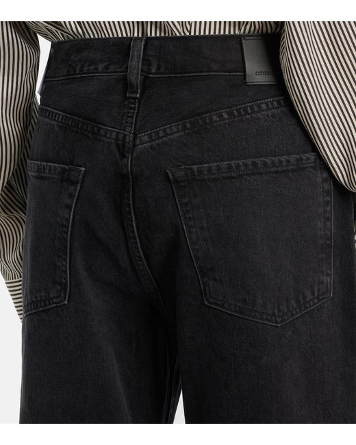 Citizens of Humanity Blue Dahlia Cropped Straight Jeans
