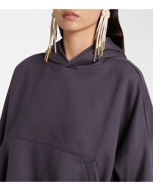 Dries Van Noten Gray Hannett Cotton Hoodie