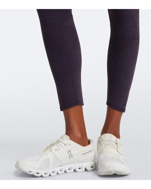 Adidas By Stella McCartney Blue Floral Technical Leggings