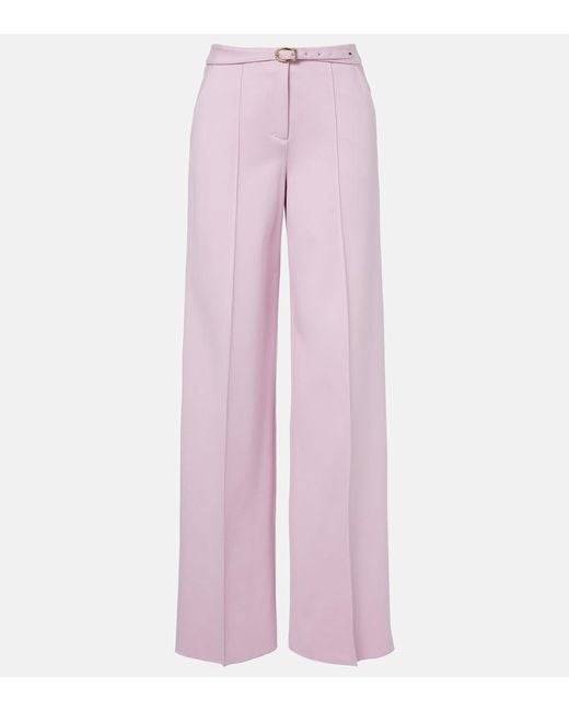 Dorothee Schumacher Pink Emotional Essence Jersey Wide-Leg Pants