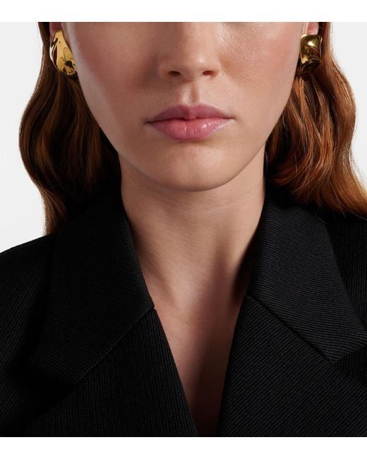 Balenciaga White Bloom Earrings