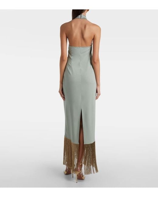 Robe Longue Berlin En Crepe ‎Taller Marmo en coloris White