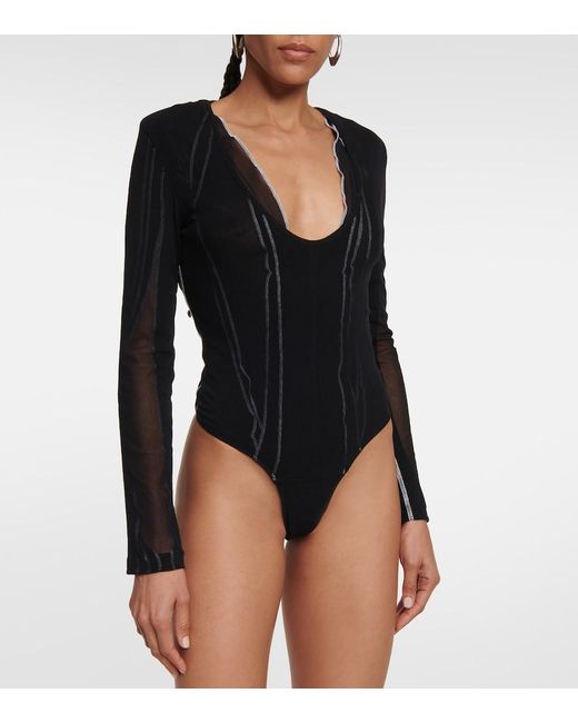Y. Project Black Trimmed Bodysuit