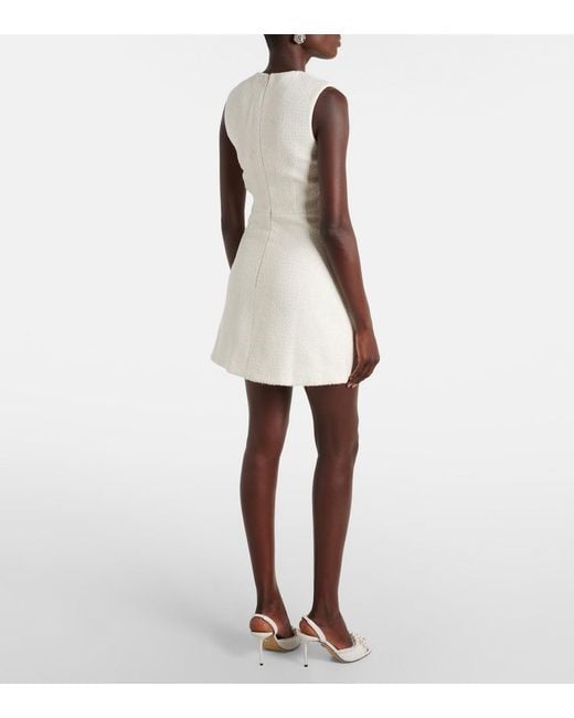 Self-Portrait Natural Boucle Minidress