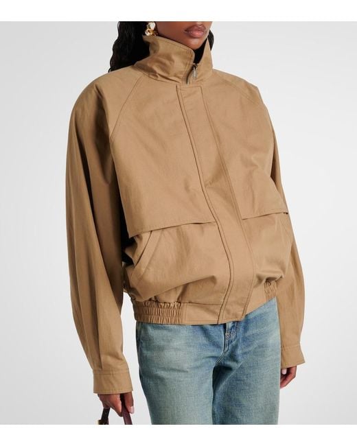 Saint Laurent Brown Cotton Canvas Jacket