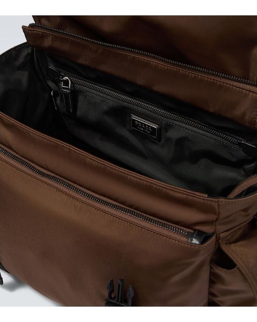 Prada Brown Explore Re-Nylon Messenger Bag for men
