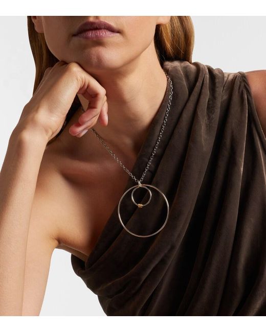 Spinelli Kilcollin White Echo Sterling And 18Kt Hoop Earrings