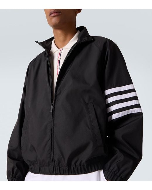 Thom Browne Black 4-Bar Track Jacket for men