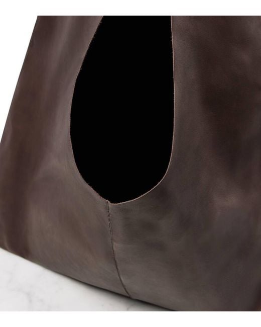 The Row Brown New Bindle Leather Shoulder Bag