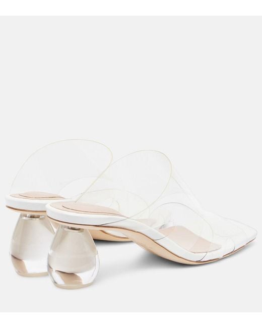 Simone Rocha White Pu Mules