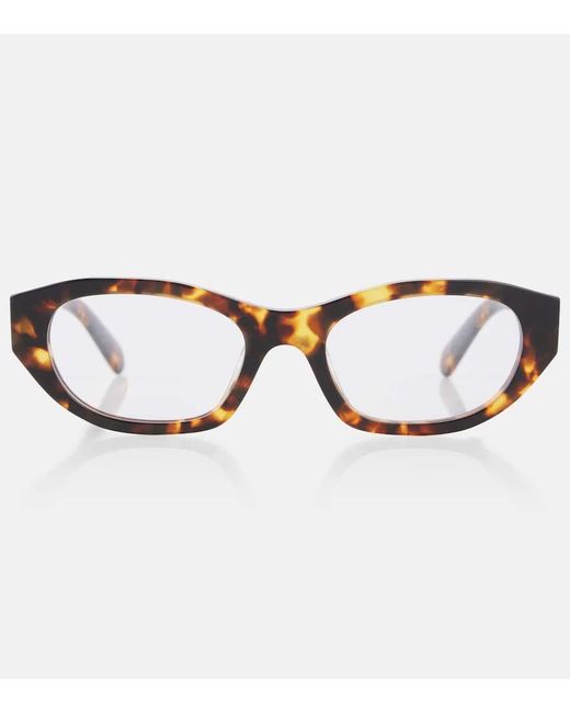 Miu Miu Brown Ovale Brille