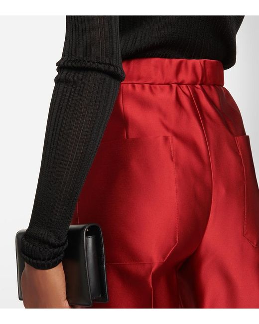 Tom Ford Silk Duchesse Tapered Pants