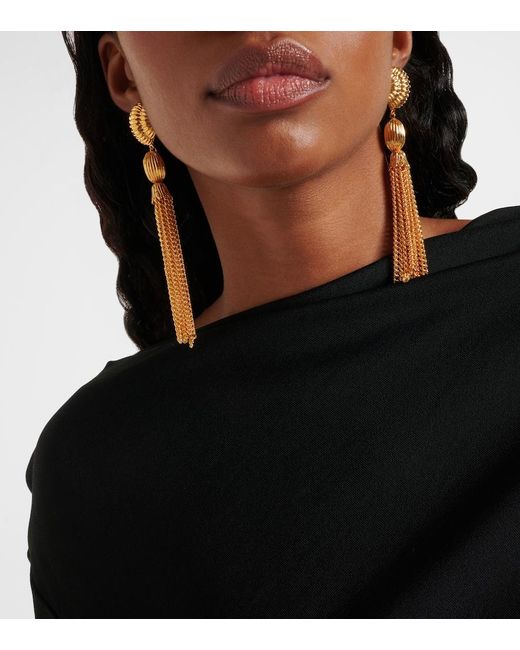 Jennifer Behr Metallic Arthella-Plated Drop Earrings