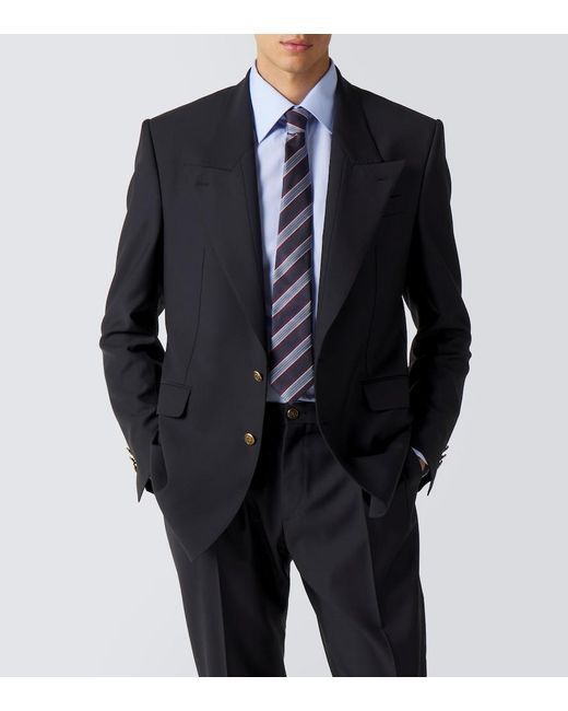 Dolce & Gabbana Black Virgin Wool Suit Jacket for men