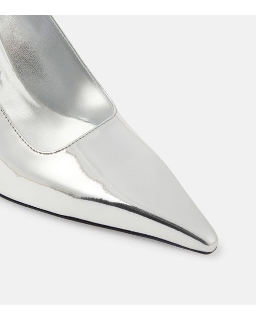Jimmy Choo White Ixia 95 Patent Leather Pumps