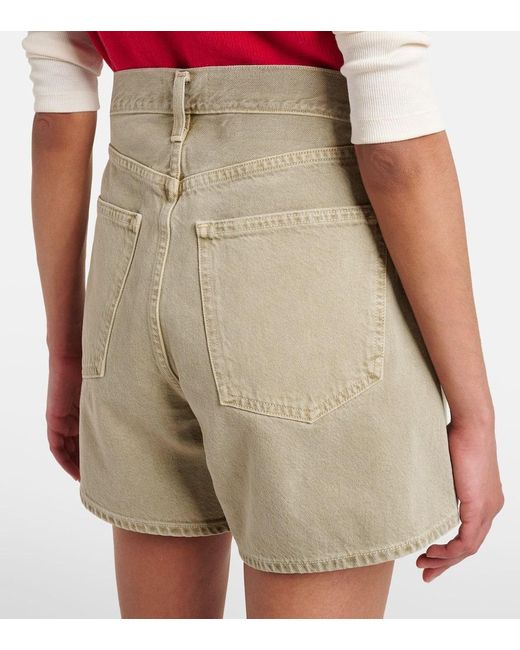 Agolde Natural High-Rise Jeansshorts Rhoda