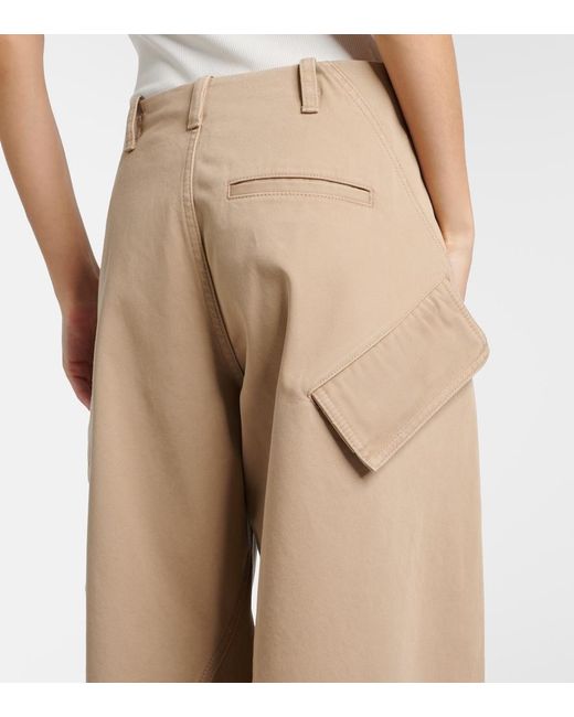 Alaïa Natural Cotton Cargo Pants