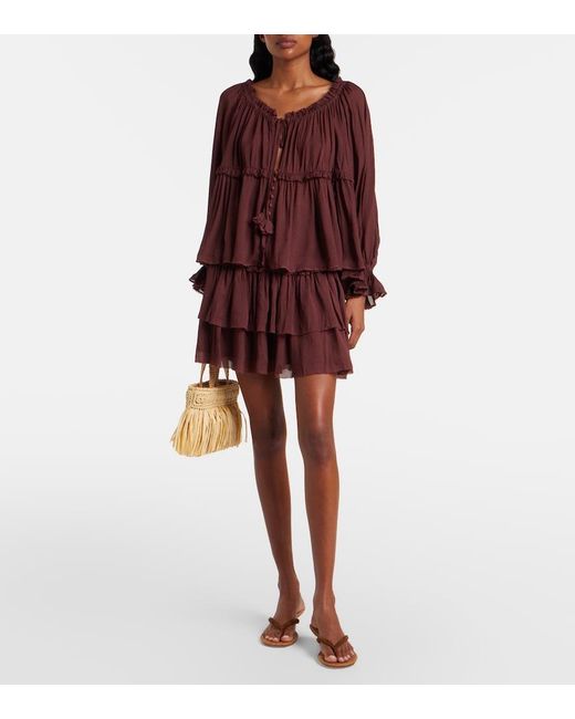 Poupette Purple Moon Ruffled Blouse