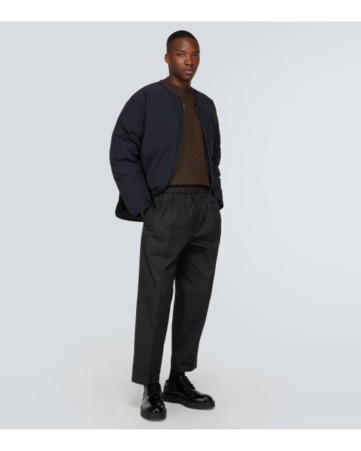 Pantalon en coton Jil Sander pour homme en coloris Black
