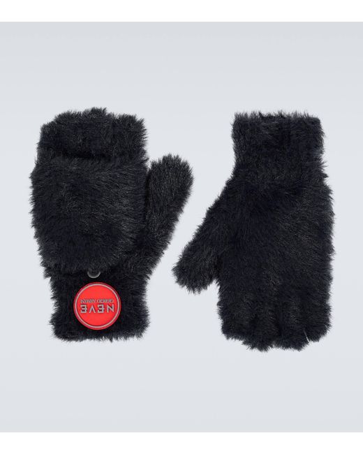 Giorgio Armani Black Neve Logo Gloves for men