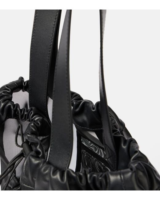Borsa Carnation Pocket Con Pelle di Simone Rocha in Black