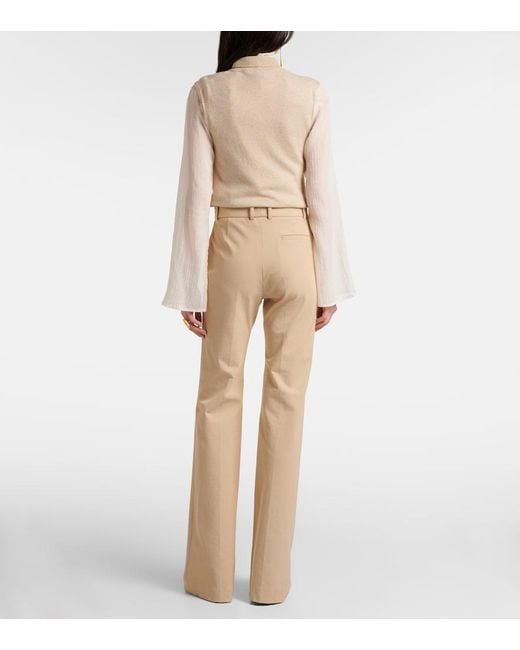 Joseph Natural Tafira Gabardine Flared Pants