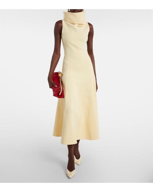 Jacquemus White Tourni Snake-Effect Leather Pumps