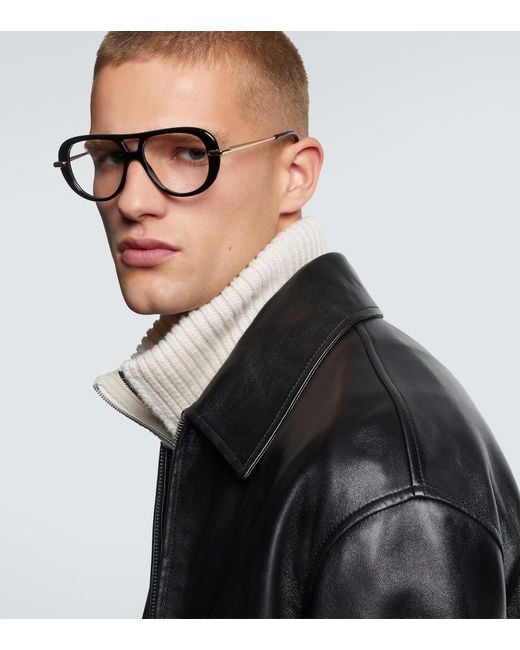 Loewe Aviator-Brille in Black für Herren