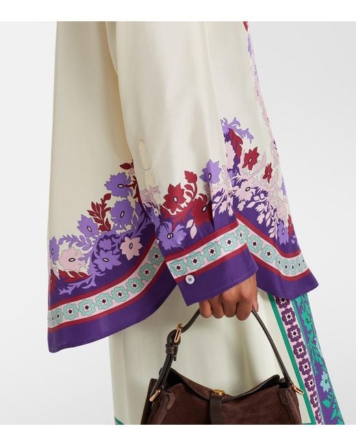 LaDoubleJ Purple Better Than Your Boyfriend Silk Shirt