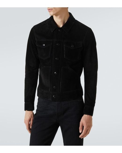 Tom Ford Black Suede Field Jacket for men