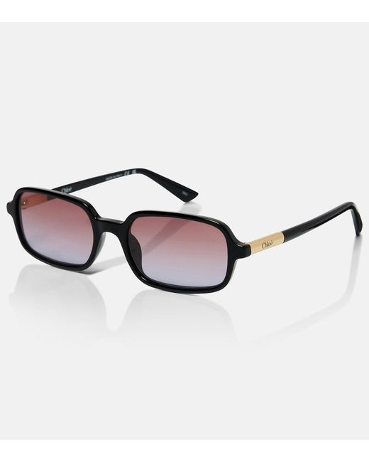Chloé Brown Judy Rectangular Sunglasses