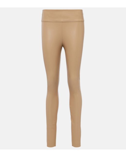 Wolford Natural Edie Faux Leather leggings