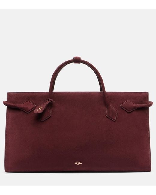 Alaïa Red Le Teckel Large Leather Shoulder Bag