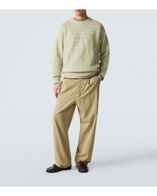 Pullover di Auralee in Natural da Uomo
