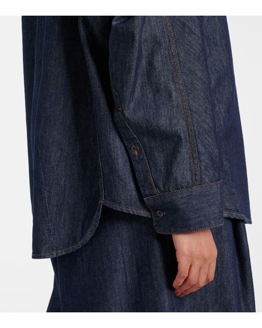 Dries Van Noten Blue Denim Shirt