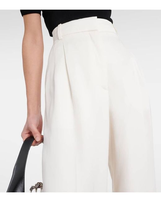 Pantaloni da abito a gamba larga di Alexander McQueen in White