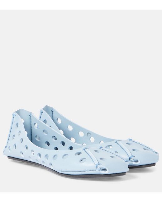 Alaïa Blue Ballet Flat