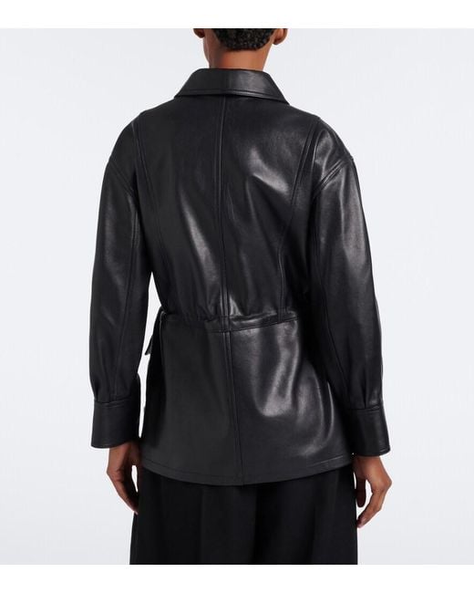 Arma Black Maeve Leather Jacket