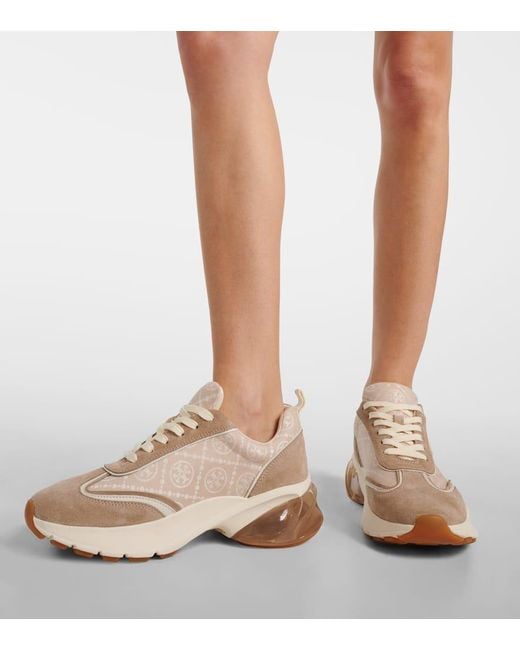 Tory Burch White Good Luck Panelled Sneakers