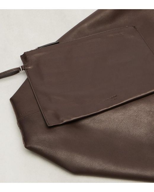 The Row Brown New Bindle Leather Shoulder Bag