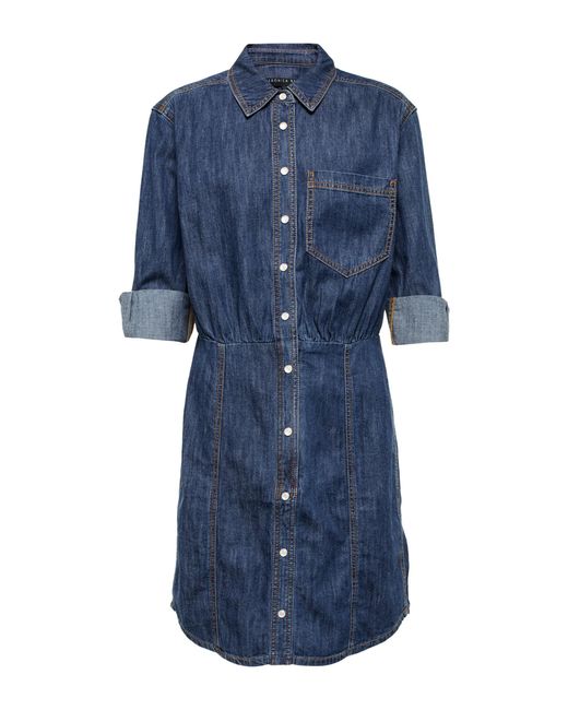 Veronica Beard Keston Denim Shirt Dress in Cornflower (Blue) | Lyst