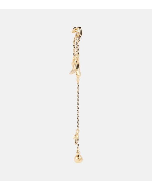 Lemaire White Estampe Drop Earrings