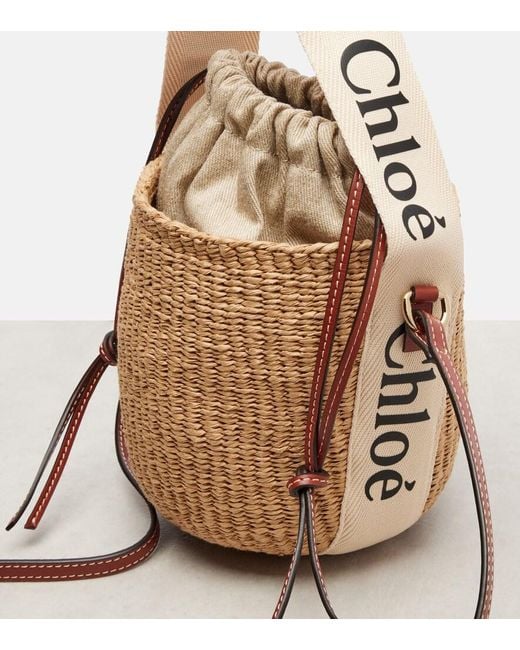 Chloé Metallic Chloe X Mifuko Woody Small Basket Tote