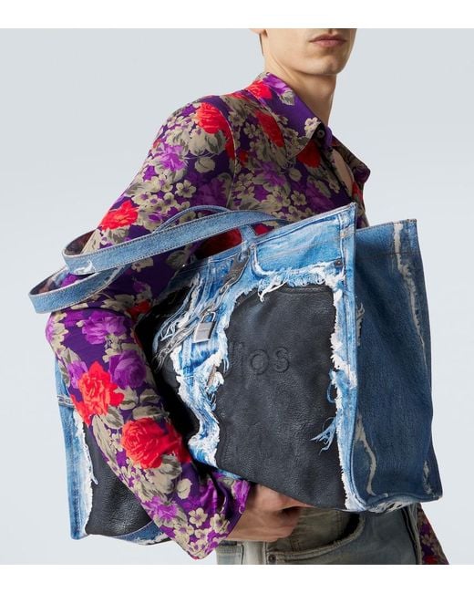 Borsa di Acne in Blue da Uomo