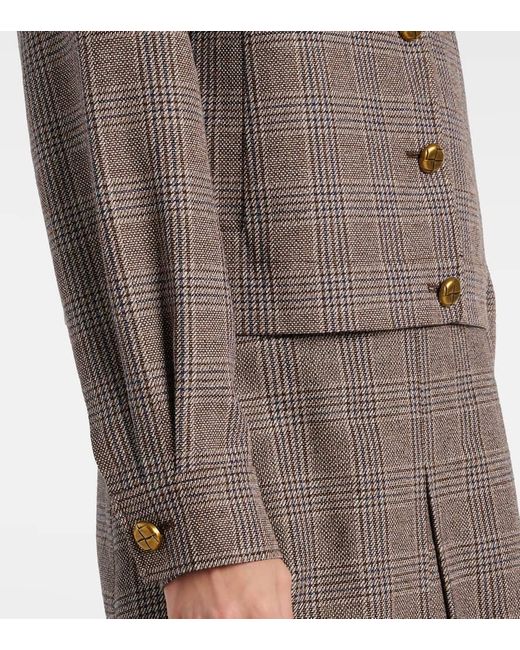 Self-Portrait Gray Jacke Aus Baumwolle Und Leinen