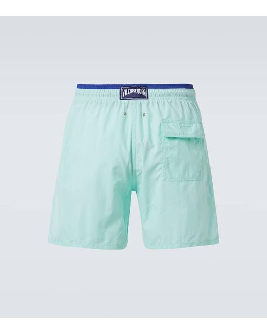 Vilebrequin Blue Moka Swim Trunks for men